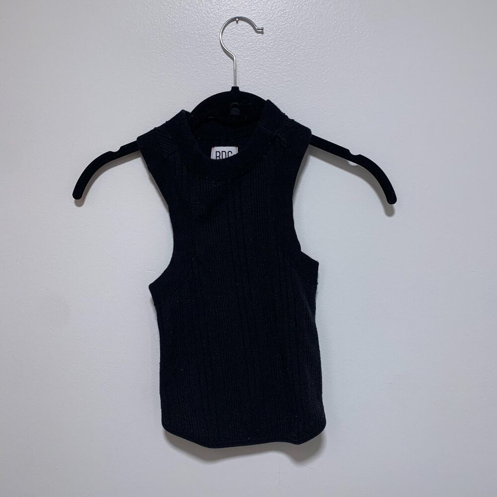 BDG Black Highneck Tank
